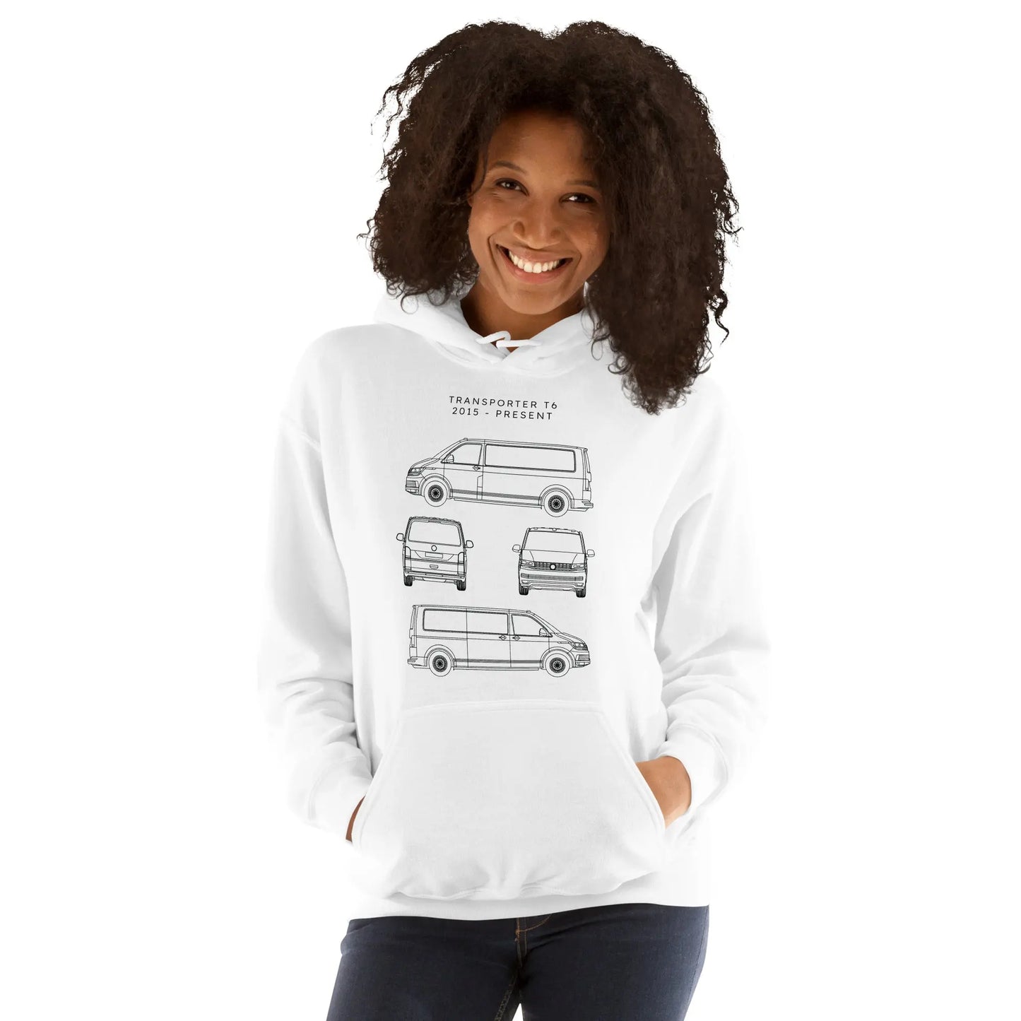 Transporter T6 Blueprint Unisex Hoodie Blueprint Fashion EU