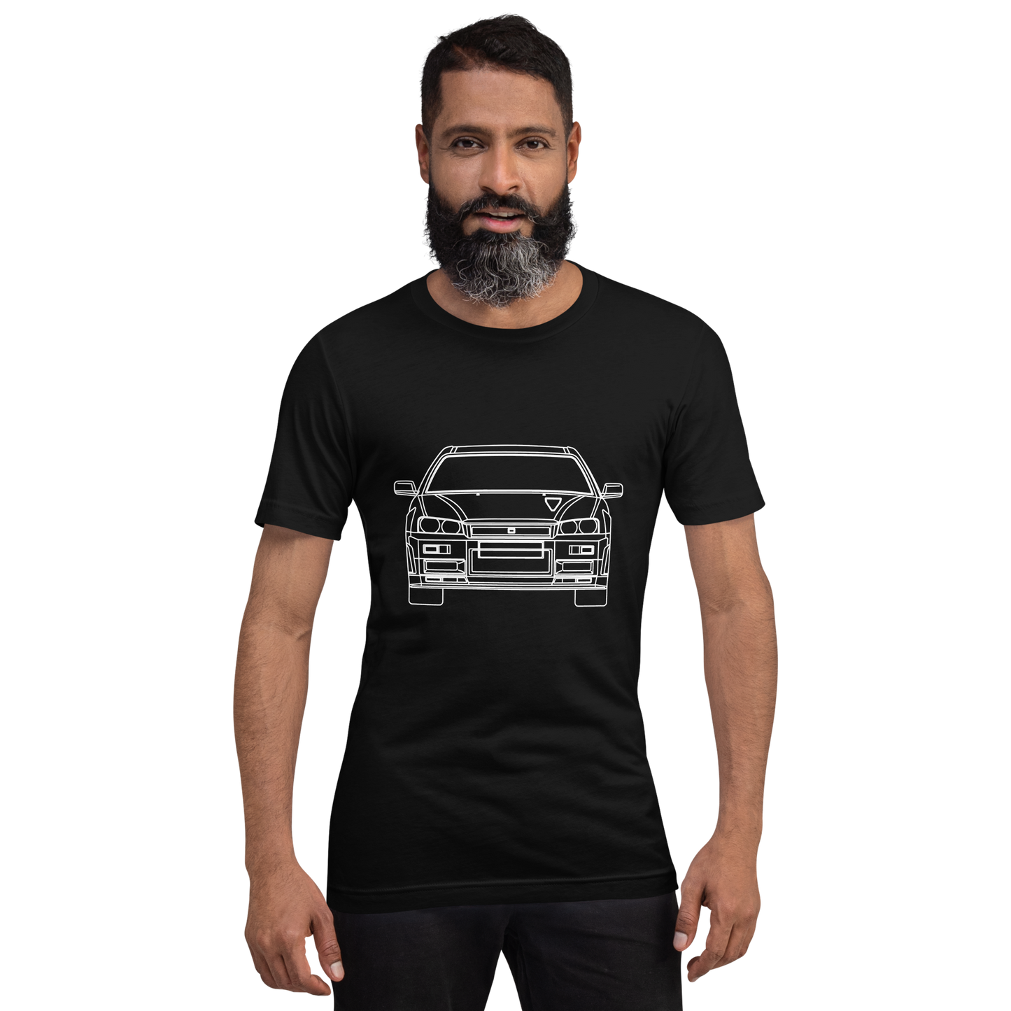 Skyline R34 Outline Premium Unisex T-Shirt Blueprint Fashion EU